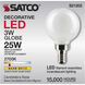 Lumos LED Candelabra Candelabra 3.00 watt 2700K LED Filament
