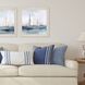 Waterside Collection Distressed Whitewash Framed Art