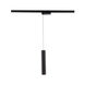 Silo Pendants 1 Light 120 Black/White Track Head Ceiling Light in 2700K, H Track