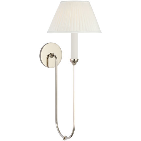 Amber Lewis Ingela LED 9 inch Polished Nickel Single Sconce Wall Light