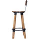 Masterson Wood & Metal Bar Stool