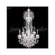 Maria Elena 18 Light 38 inch Silver Crystal Chandelier Ceiling Light