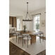 Dalvor 6 Light 36 inch Dark Bronze Pendant Ceiling Light