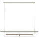 Ian K. Fowler Tristan LED 54 inch Polished Nickel Reflector Linear Chandelier Ceiling Light