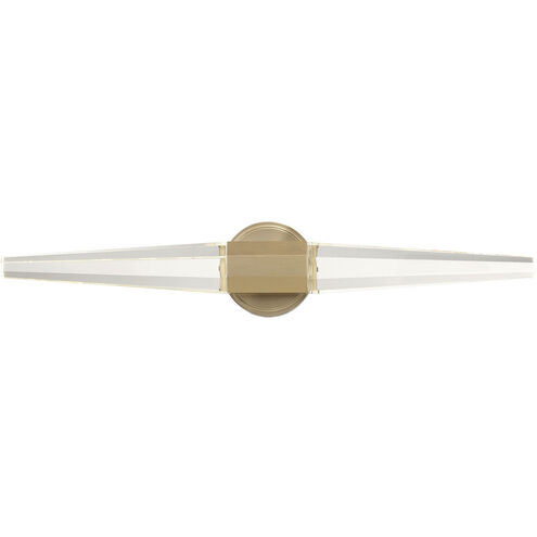 Beaumont LED 28 inch Noble Brass Bathroom Vanity Light Wall Light