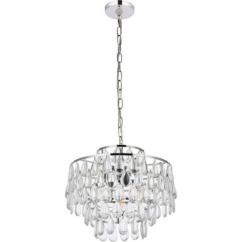 Mila 3 Light 16 inch Chrome Pendant Ceiling Light