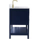 Sinclaire 48 X 22 X 34 inch Blue Vanity Sink Set