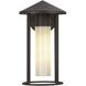 Alora Mood Tenko 1 Light 12.63 inch Bronze and Glossy Opal Glass Outdoor Wall Light