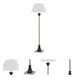 Hotel 60 inch 100 watt Brushed Steel and Espresso Floor Lamp Portable Light