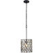 Windsor 1 Light 11.5 inch Carbon and Havana Gold Pendant Ceiling Light
