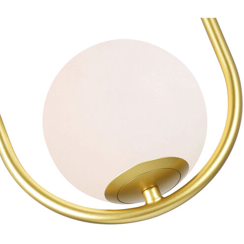 Celeste LED 8 inch Medallion Gold Down Mini Pendant Ceiling Light