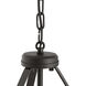 Lieon 3 Light 15.75 inch Antique Bronze Convertible Pendant Ceiling Light