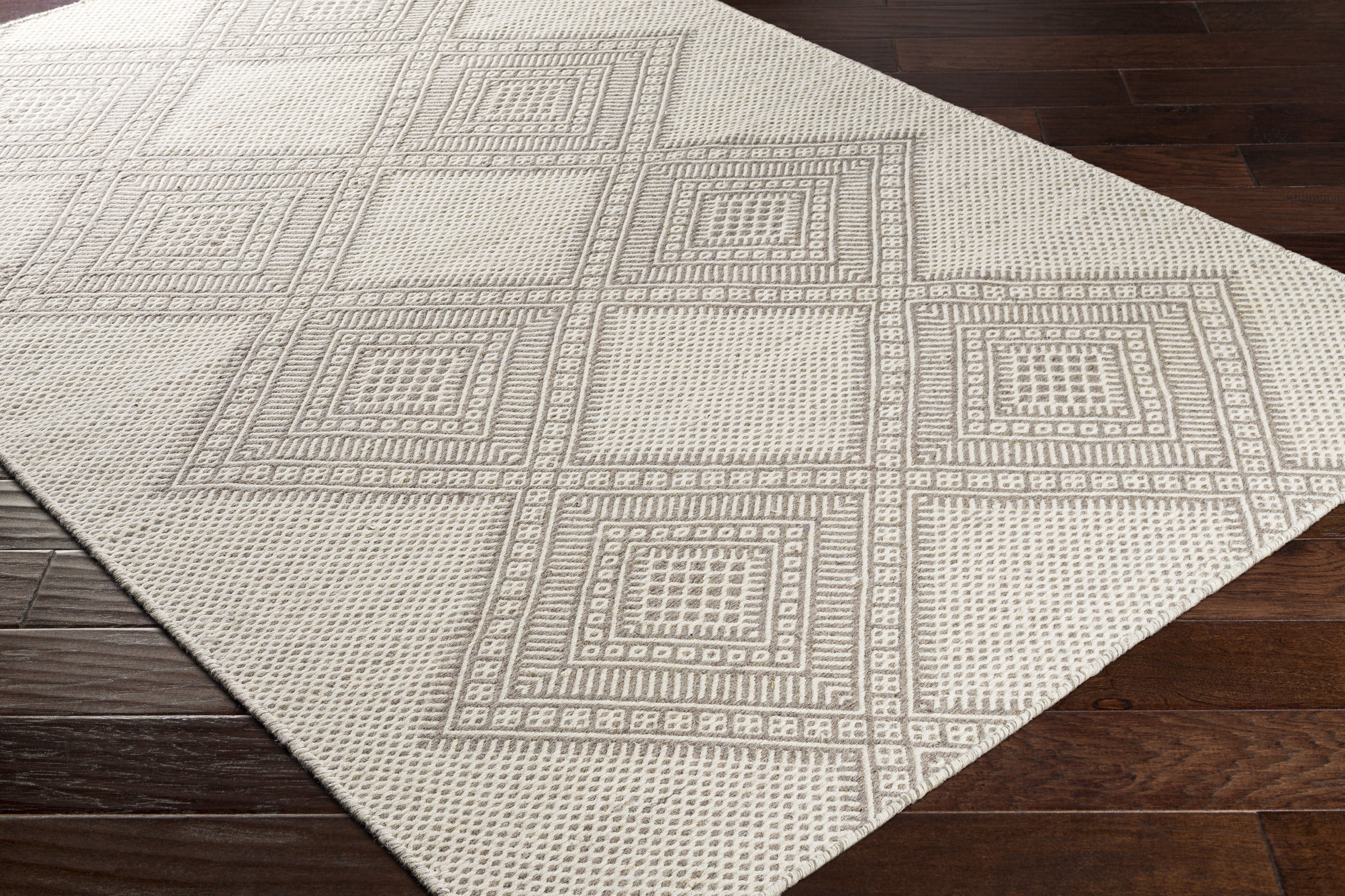 Mardin 36 X 24 inch Light Grey Rug in 2 x 3, Rectangle