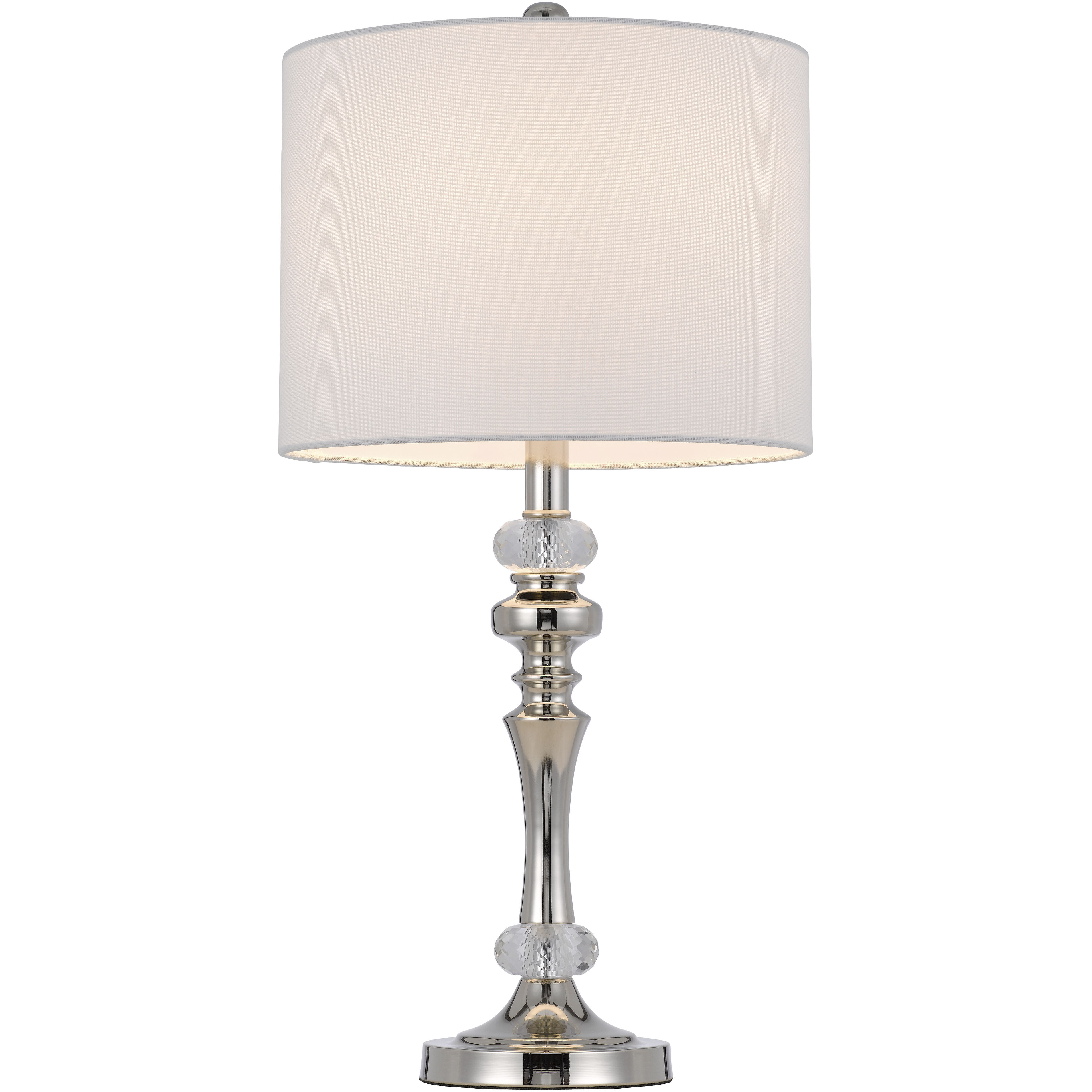 Effingham 24 inch 60.00 watt Brushed Steel Lamp Set Portable Light