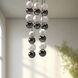 Onyx Multi Pendant Ceiling Light in Polished Nickel