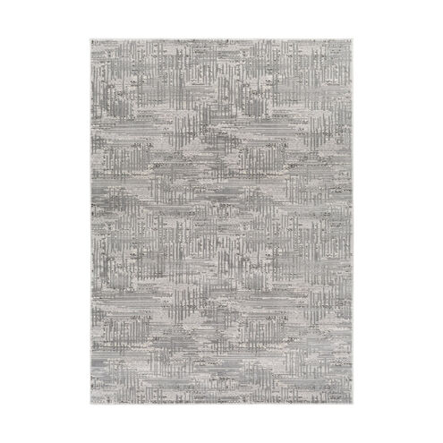 Haverford 87 X 63 inch Light Gray/Cream/Medium Gray/Dark Brown Rugs, Polypropylene and Polyester