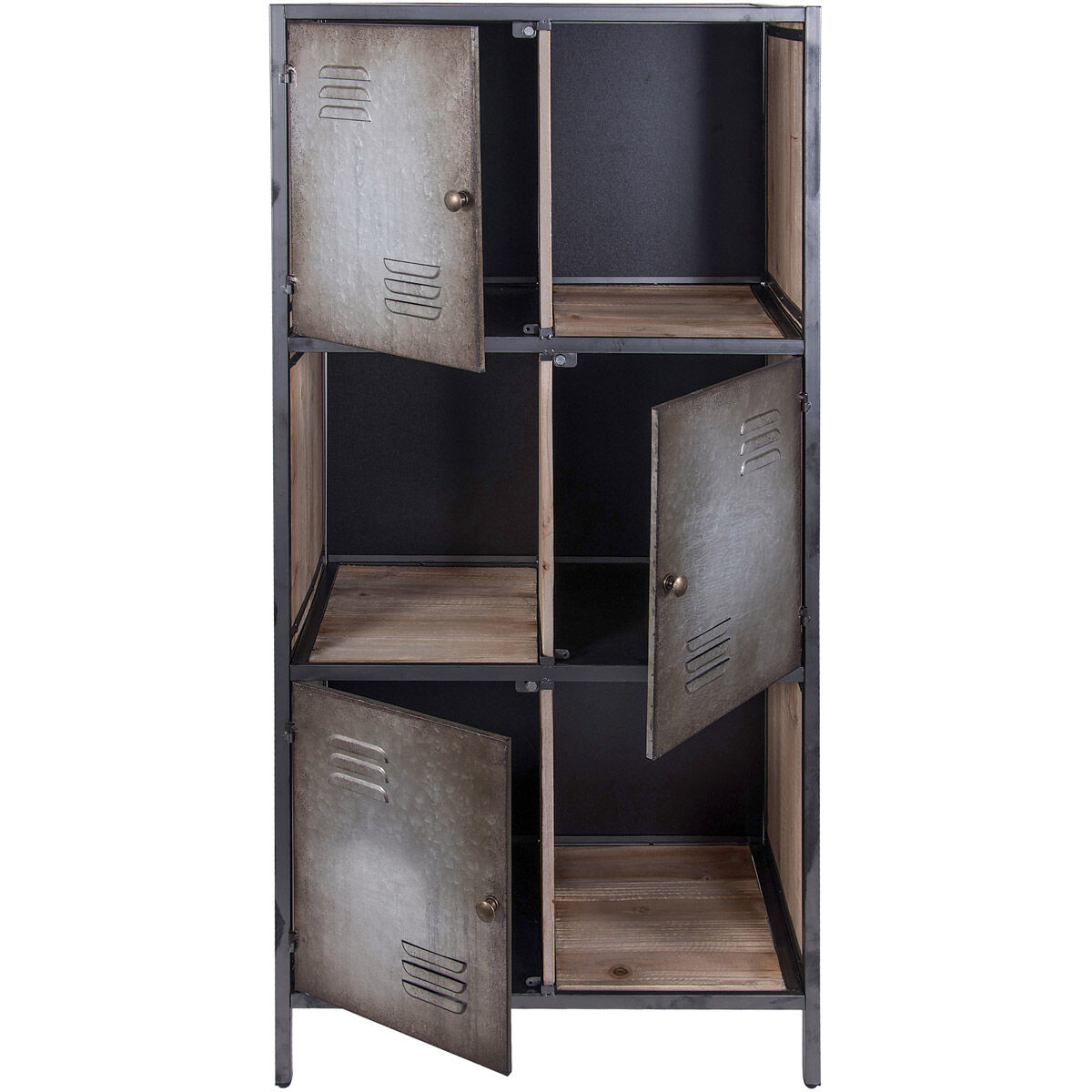 Varaluz Casa Weathered Steel and Coastal Wash Bookcase, Varaluz Casa