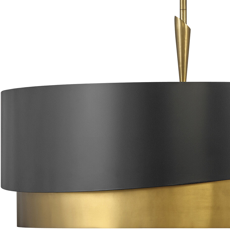 Gigi LED 32 inch Heritage Brass Chandelier Ceiling Light