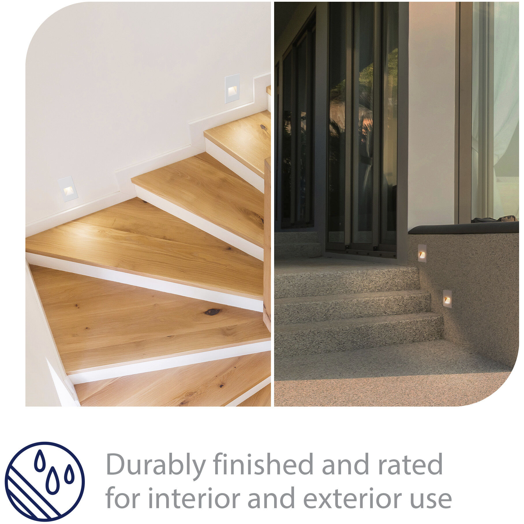 Tyler 120 3.8 watt White Step and Wall Lighting in Blue, WAC Lighting