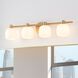 Valentina 4 Light 30 inch Champagne Gold Vanity Light Wall Light