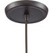Yonkers 1 Light 6 inch Oil Rubbed Bronze with Clear Mini Pendant Ceiling Light