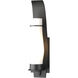Sea Coast 1 Light 18.6 inch Coastal Black Outdoor Sconce in Opal