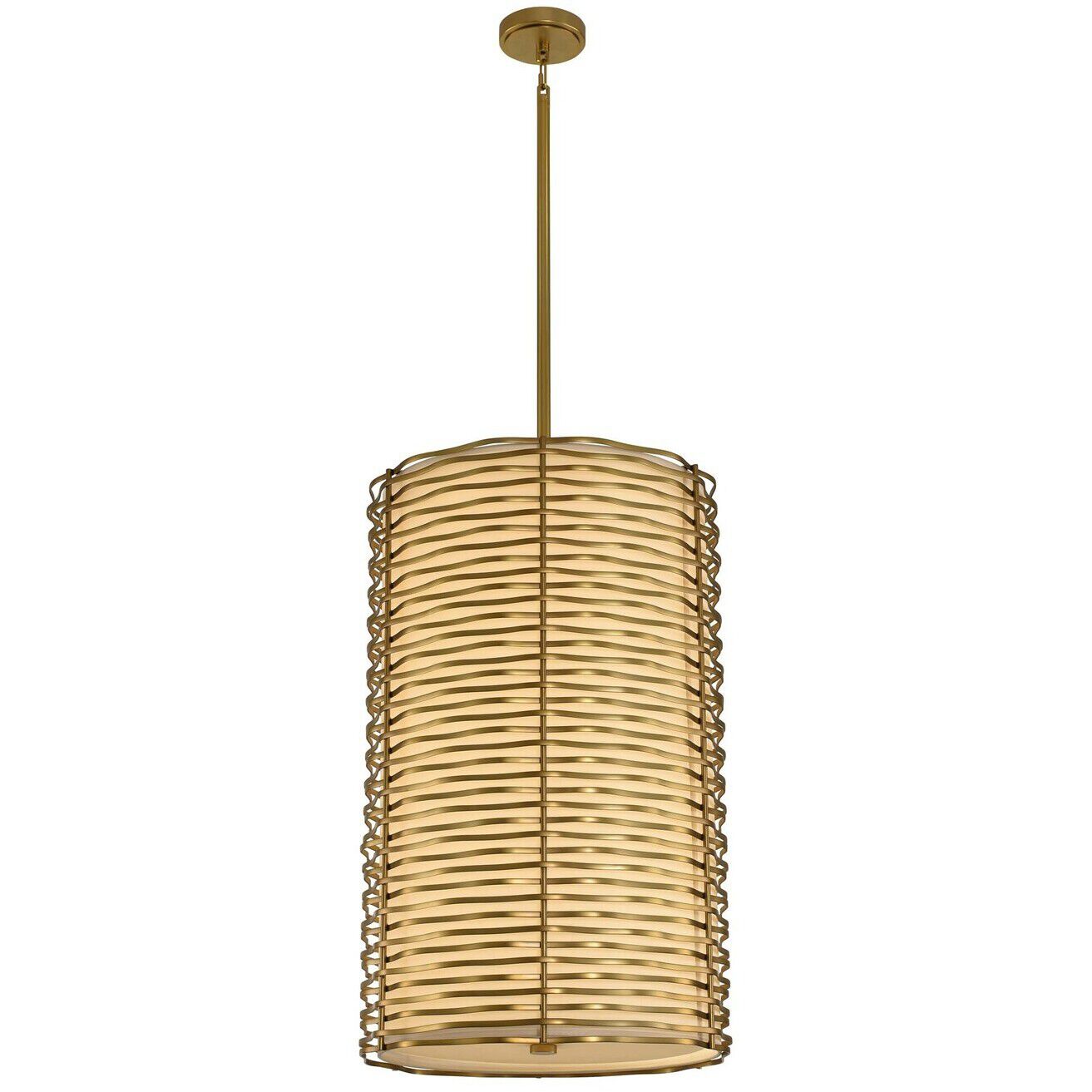 Paloma LED 19 inch Vintage Brass Foyer Light Ceiling Light