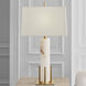 Thomas O'Brien Gironde 31.25 inch 15 watt Alabaster and Hand-Rubbed Antique Brass Table Lamp Portable Light, Large