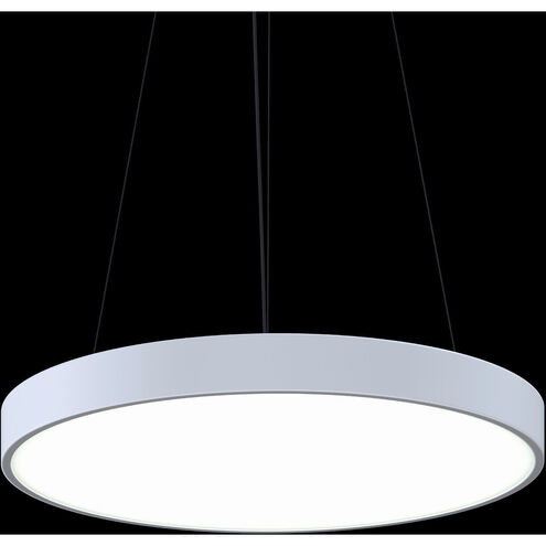 Pi LED 24 inch Satin White Pendant Ceiling Light