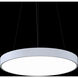 Pi LED 24 inch Satin White Pendant Ceiling Light