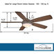 Lun-Aire 54 inch Oil Rubbed Bronze with Dark Pine Blades Ceiling Fan