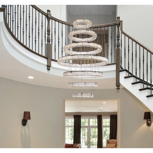 Monroe 7 Light 40 inch Black Chandelier Ceiling Light