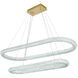 Bowen 2 Light 20 inch Satin Gold Chandelier Ceiling Light