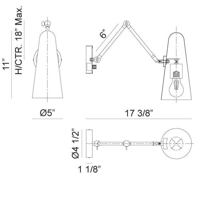 Blink Wall Sconce Wall Light in White