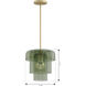 Velique 1 Light 11 inch Legacy Brass Pendant Ceiling Light