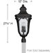Trafalgar 3 Light 27.5 inch Museum Black Outdoor Post Mount Lantern