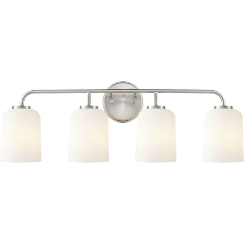 Laphia 4 Light 28 inch Brushed Nickel Vanity Light Wall Light