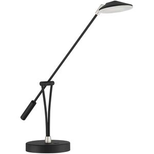 Lahoya 9 inch 10.00 watt Black and Satin Nickel Task Lamp Portable Light