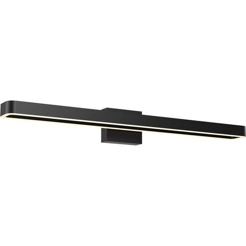 Aria 1 Light 36 inch Black Vanity Light Wall Light, Swivel