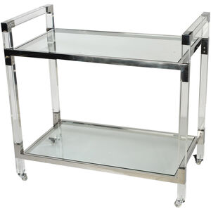 Soho Mirrored and Clear Trolley