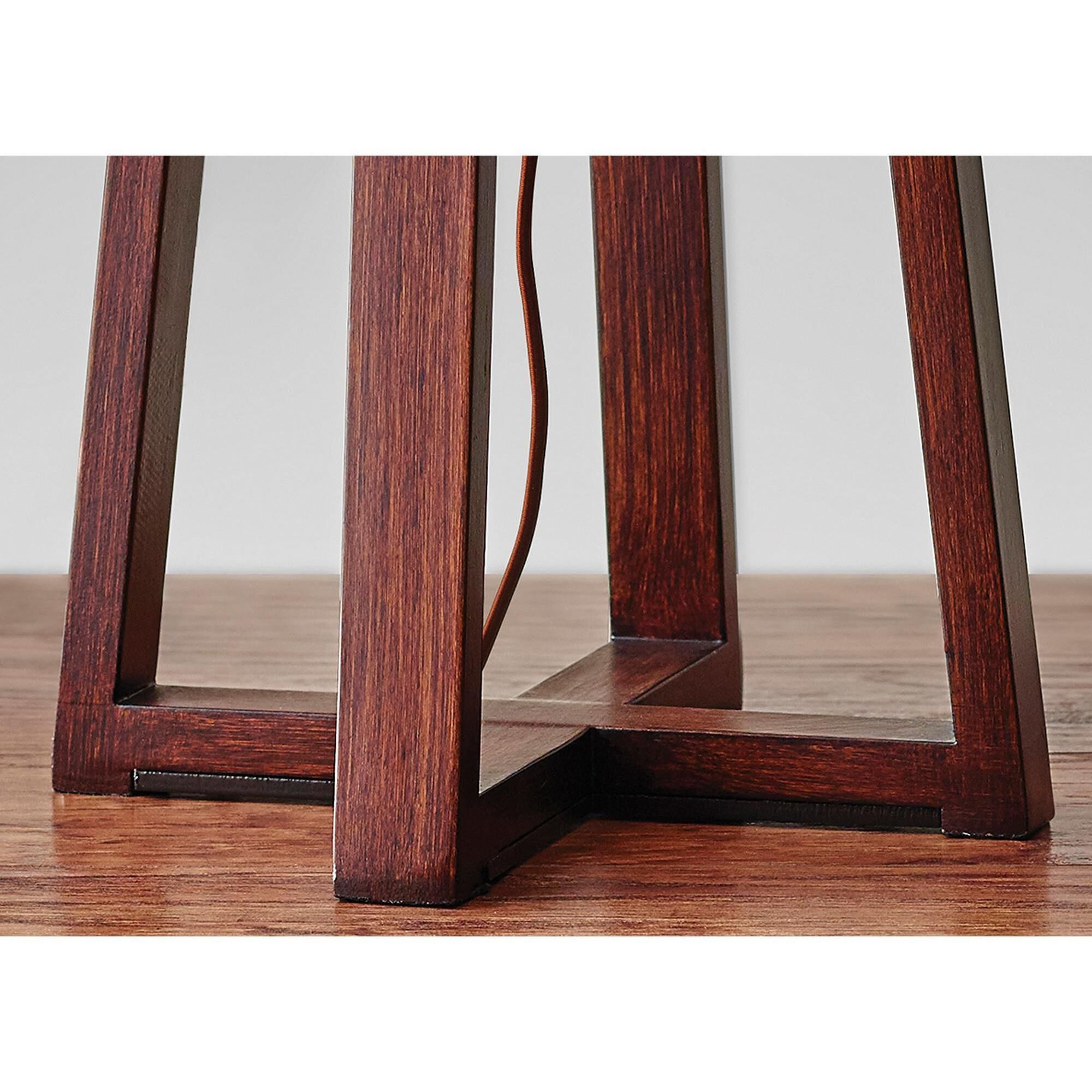 Quinn 24 inch 150.00 watt Walnut Table Lamp Portable Light