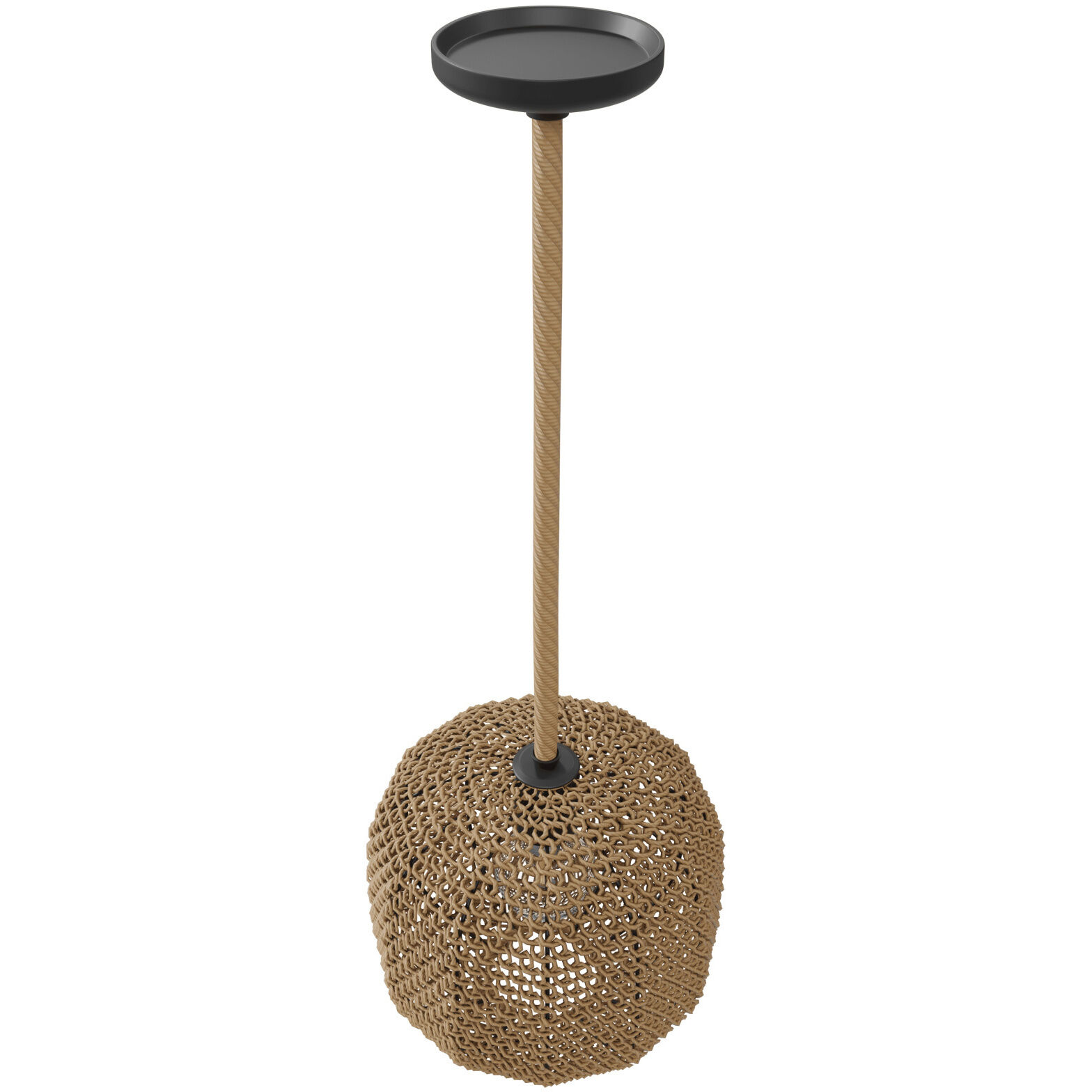 Malibu 1 Light 11 inch Natrual Hemp Rope Pendant Ceiling Light