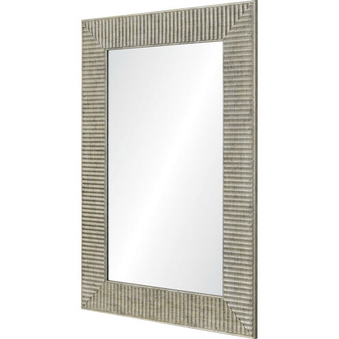 Leda 36 X 24 inch Antique Silver Wall Mirror