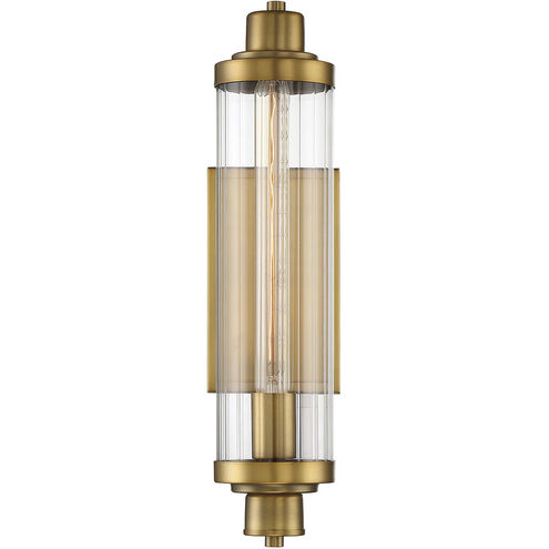 Pike 1 Light 4.75 inch Warm Brass Wall Sconce Wall Light, Essentials