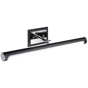 Lexon Wall Sconce Wall Light in Oxidized Black and Chrome