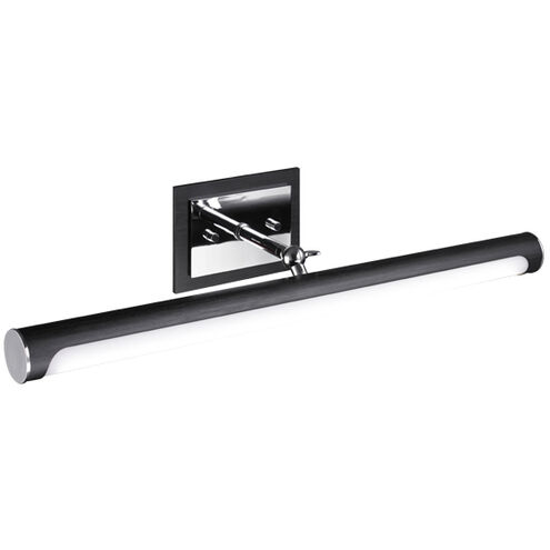 Lexon Wall Sconce Wall Light in Oxidized Black and Chrome