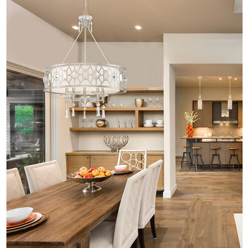 Brentwood 5 Light 24.88 inch Satin Platinum Chandelier Ceiling Light