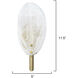 Magnolia 1 Light 5 inch Antique Brass Wall Sconce Wall Light, Inline