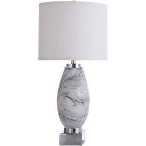 St. Austell 32 inch 150.00 watt Gray and White Table Lamp Portable Light