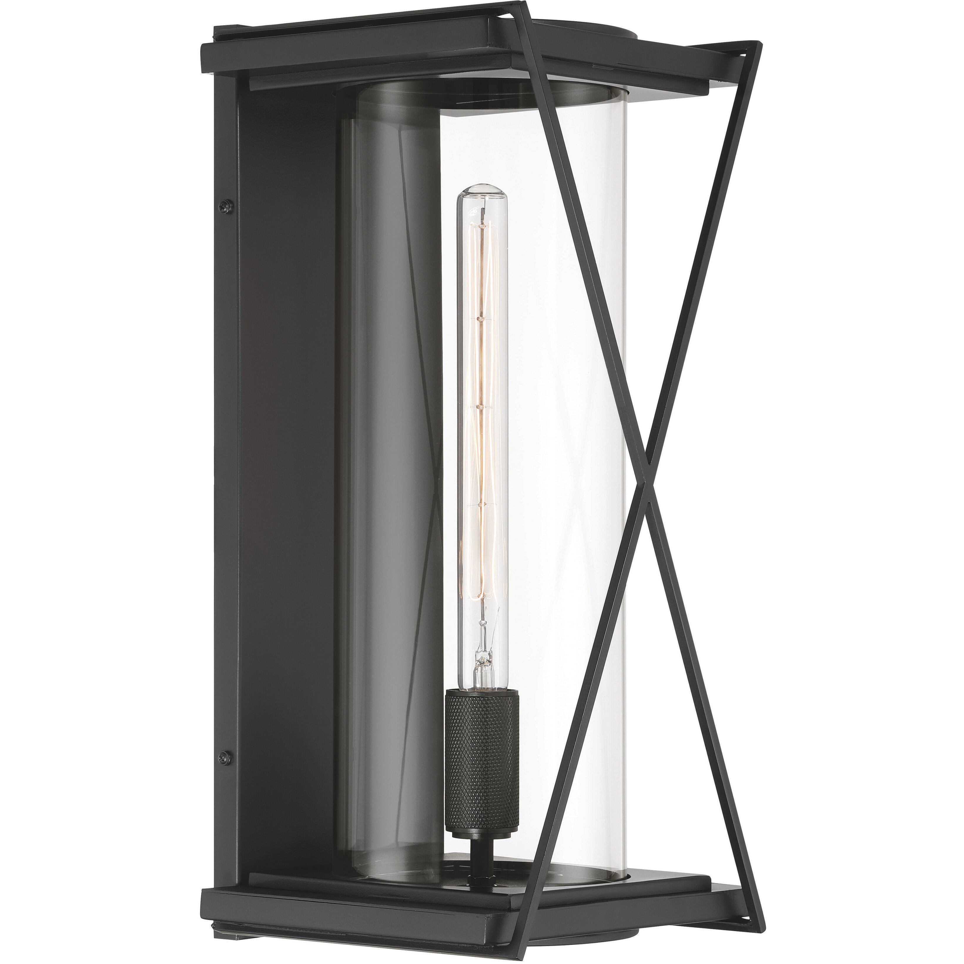 Rockhill 1 Light 19.5 inch Dark Matte Black Outdoor Sconce